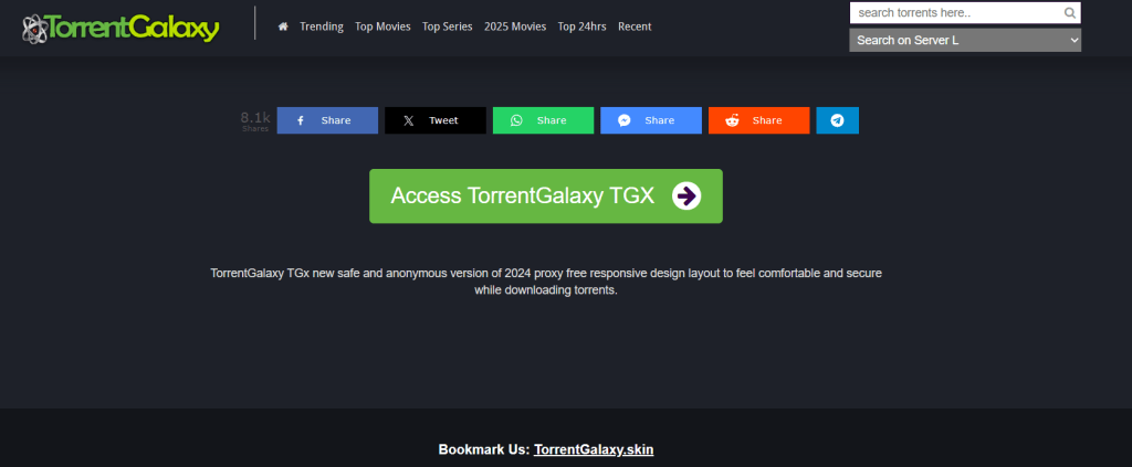 TorrentGalaxy The Comprehensive Torrent Platform for Movies TV Shows and Games